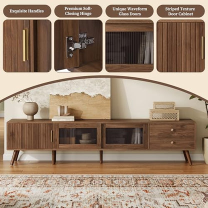 Marzzi Mid-Century Modern TV Stand for 85 inches TV, view 6