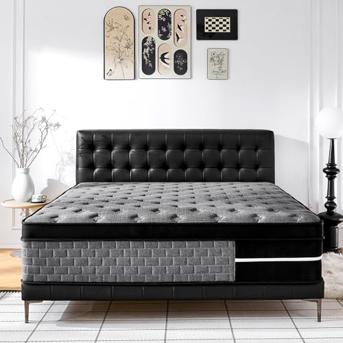 Full Size Mattress 12 inch, Hybrid Mattress in a Box, view 2