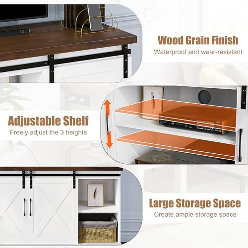 Farmhouse Tv Stand for 65 inch TVs, view 6