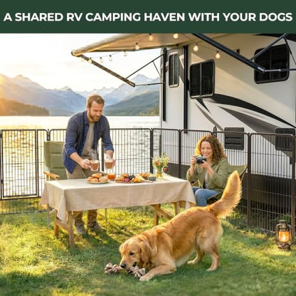 Instant Dog Playpen, RV Camping, Outdoor & Yard, 40" H, 16 Panels, view 3
