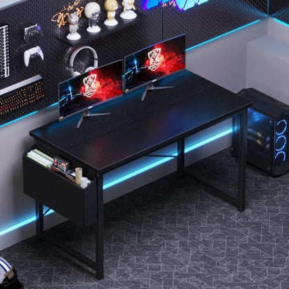 Computer Desk, 47 Inch Gaming Desks for Home Office Small Spaces, view 7