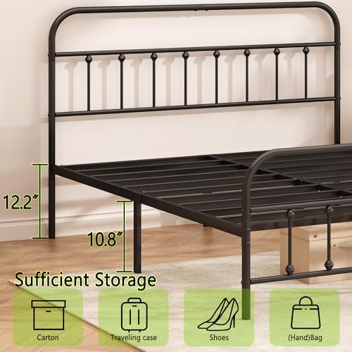Kujielan Metal Bed Frame Full Size,Easy to Assemble,Black, view 4