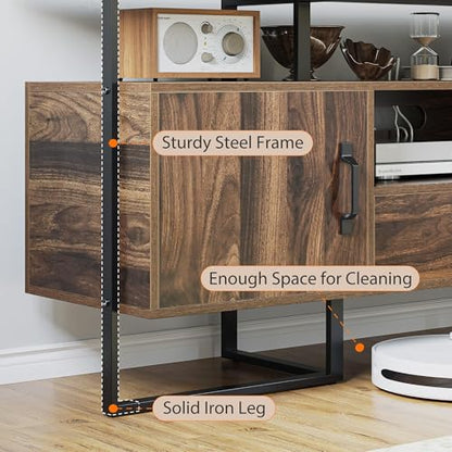 70 Inch Industrial TV Stand for TVs Up to 75", view 7