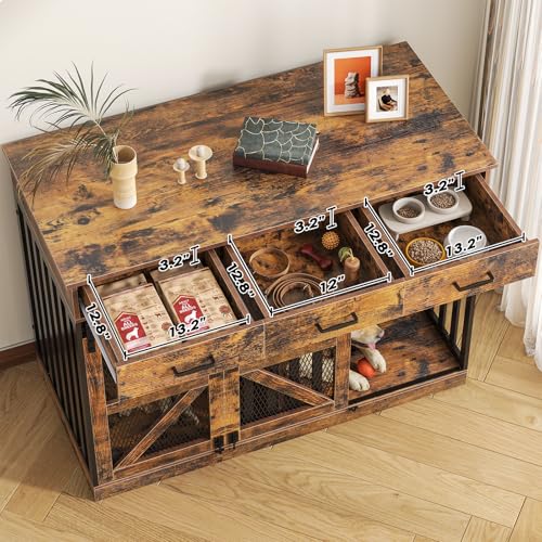 Dog Crate Furniture for Large Dog or 2 Small Dogs, view 5
