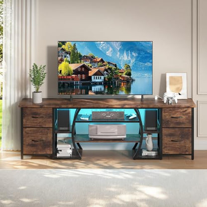 LED TV Stand for 65, 70, 80 Inch TV, view 3