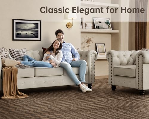 3 Piece Classic Chesterfield 6-Seater Set, view 6