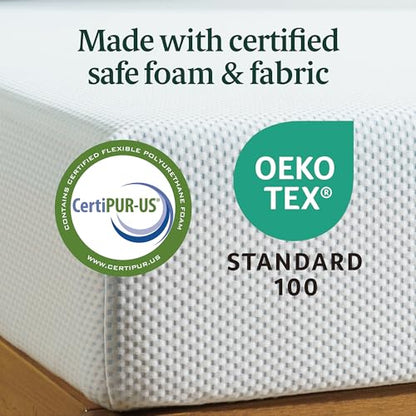 Zinus 8 Inch Green Tea Cooling Memory Foam Mattress [New Version], Twin, Fiberglass Free, Medium Firmness, Cooling Gel Foam, Certified Safe Foams & Fabric, Mattress in A Box