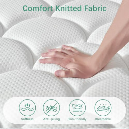 Queen Mattress,12 inch Queen Size Hybrid in Box,Medium Firm Support, view 6