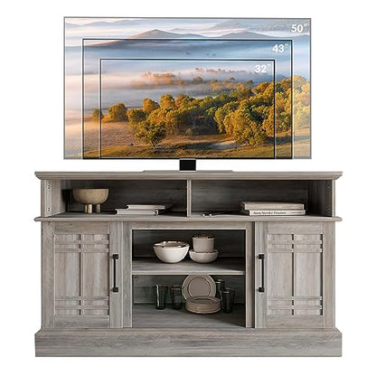 Modern 48" Farmhouse Wood TV Stand & Media Entertainment Center Console Table, view 7