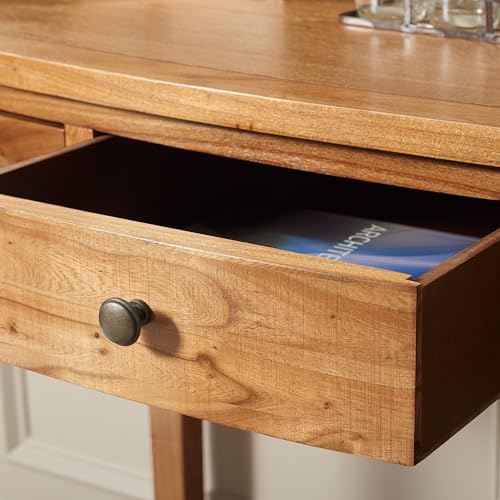 SAFAVIEH Landon Writing Wood Computer Desk, 36.2" Oak AMH6516A, view 6