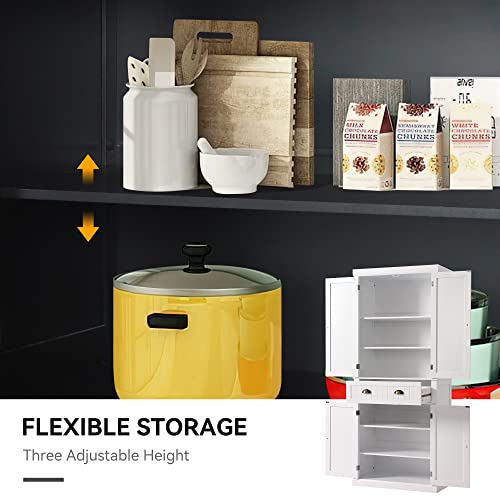 Tall Black Kitchen Storage Cabinet with Adjustable Shelves, view 7