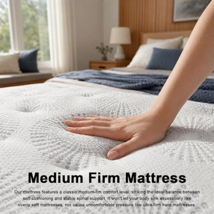 Cool Hybrid Mattress, Gel Memory Foam & Independent Pocket Springs, view 4