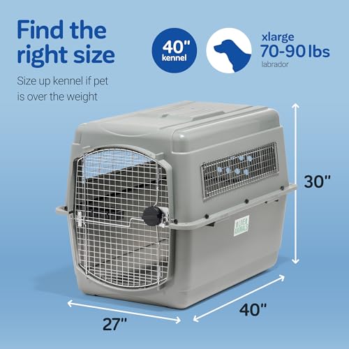 Sky Kennel for Air Travel, 40in Dog Crate for Pets 70 to 90lbs, view 5