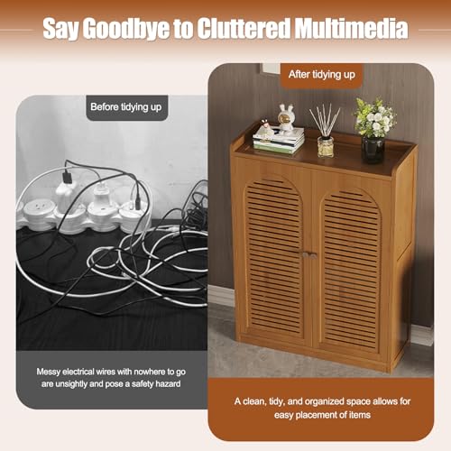 HARELA Decorative WiFi Router Storage Cabinet, view 4