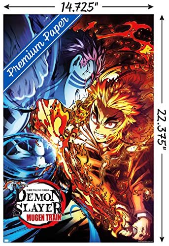 Demon Slayer: Mugen Train - Versus One Sheet Wall Poster, 14.725" x 22.375", Premium Unframed Version