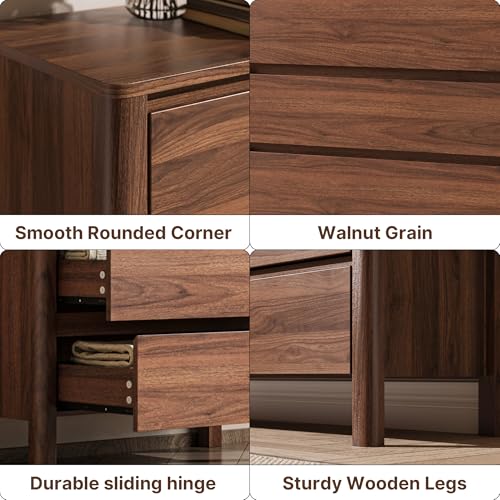 Walnut 8 Drawer Dresser for Bedroom, view 4