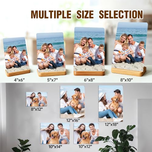 Custom Style Custom Metal Photo Prints,Customize Your own Picture Frame,Personalized Metal Picture Gift for Family and Lovers