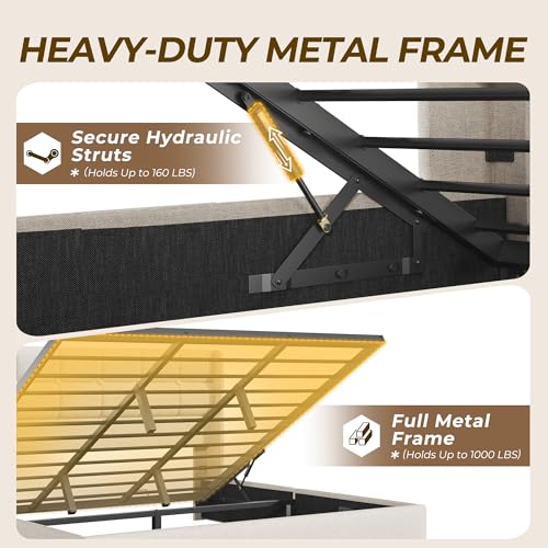 King Size Lift Up Storage Bed Frame, view 7