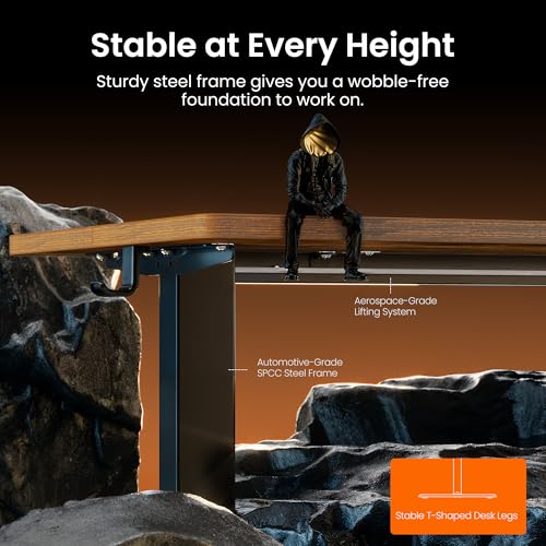 Height Adjustable Electric Standing Desk, 48 x 24 Inches Sit Stand up Desk, view 6