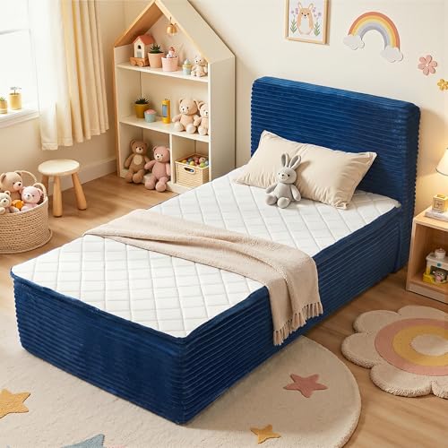 Boneless Bed Frame with Mattress Twin Size, view 2