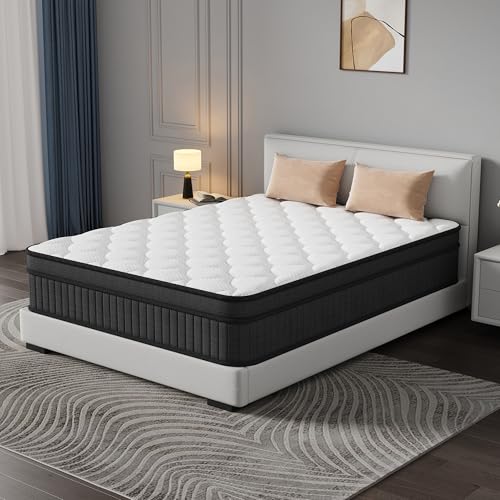 Full Size Mattress 12 Inch Hybrid Mattress in a Box, view 2