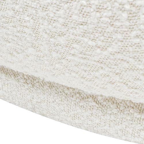Jennifer Taylor Home Aire 75" RAF Modern Rounded Chaise Lounge Ivory White, view 8