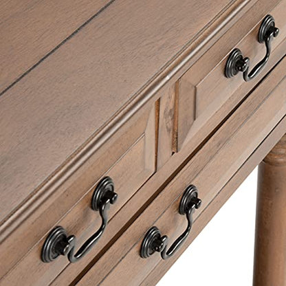 SAFAVIEH Furniture - Primrose 3-Drawer Console Table - Brown - Solid Wood - Farmhouse Classic Design - Ideal for Entryway, Living Room, Hallway, 23.5" W x 13" D x 29.5" H (CNS5707C)
