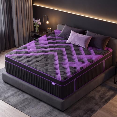 Queen Mattress 14 Inch, Medium Firm Hybrid Mattress, Undisturbed Sleep, view 2