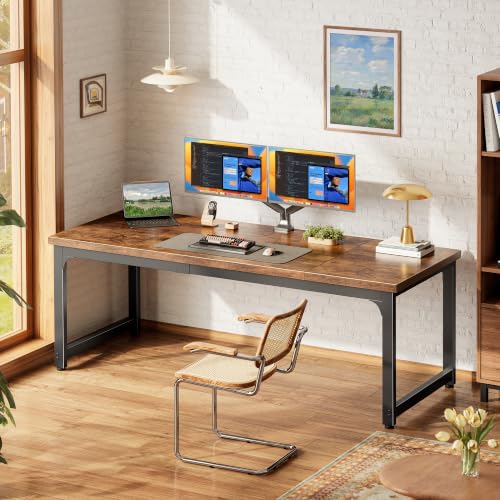 63 x 24 Inch Computer Desk, 0.95'' Thicker, Duty, Rustic Brown, view 5