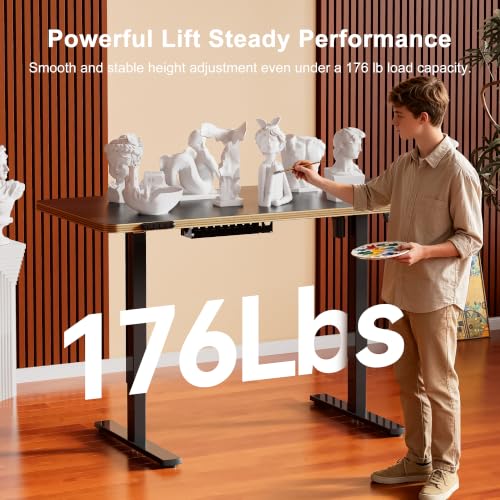 48 Inch Standing Desk with Wheels, USB-C Port, Cable Management, view 7