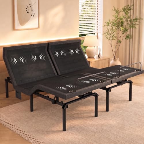 Adjustable Bed Frame with Multiple Motor Functions and Comfort Features, view 2