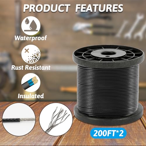 400 Ft String Light Hanging Kit Outdoor, view 5
