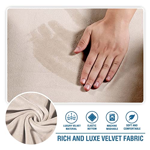 Chaise Lounge Cover Indoor Velvet Chaise Slipcover High Stretch Lounge Chair, view 4