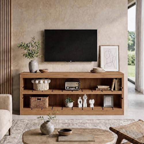 63-Inch Solid Wood TV Stand, view 5