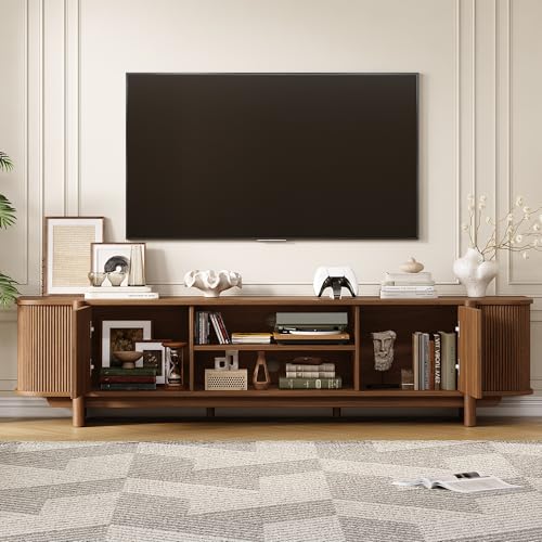 70" Mid Century TV Stand for TVs up to 80 Inch, view 7