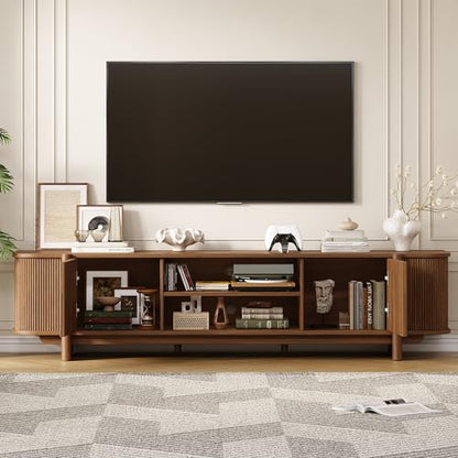 70" Mid Century TV Stand for TVs up to 80 Inch, view 7