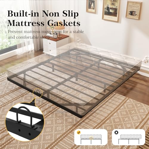 Smart LED Lighted Floating Bed Frame, view 5
