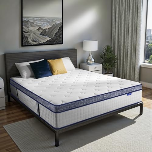 Full Mattress 10 inch, Luxury Cooling Hybrid Full Size Mattress in a Box, view 2