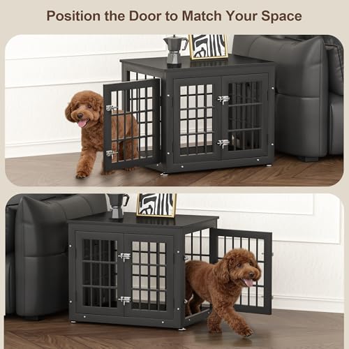 26" Heavy Duty Dog Crate Furniture for Small Dogs, view 4
