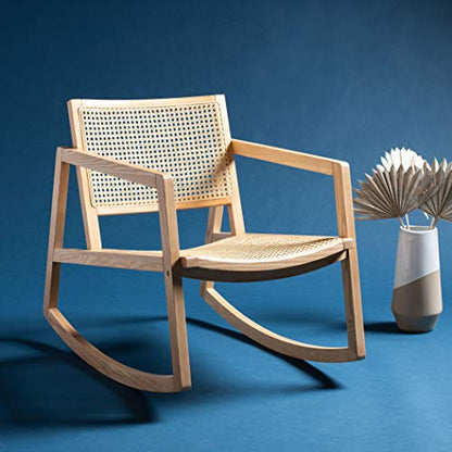 SAFAVIEH Couture Perth Natural Rattan Rocking Chair
