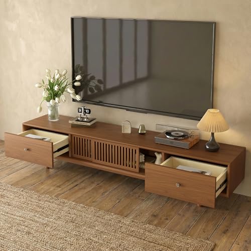 78.7" Mid-Century Modern TV Stand Fully Assembled Media Console, view 5