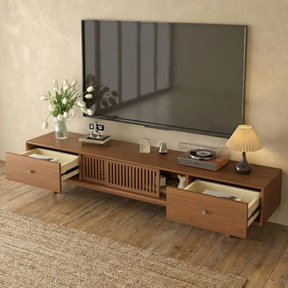 78.7" Mid-Century Modern TV Stand Fully Assembled Media Console, view 5