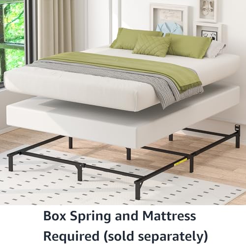 Metal Bed Frame, 9-Leg Support Base for Box Spring and Mattress, view 5