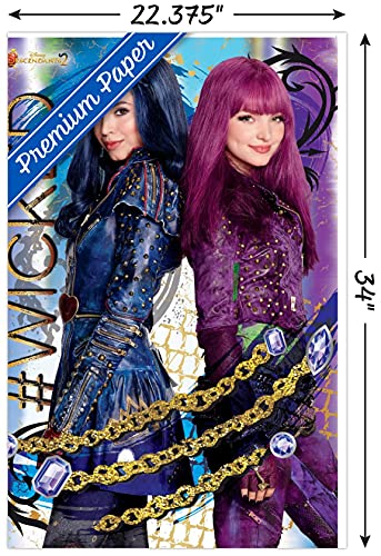 Disney Descendants 2 - Wicked Wall Poster, 22.375" x 34", Premium Unframed Version
