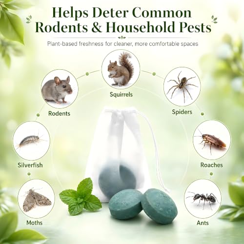 Rodent Repellent for Mouse & Rats, 1.41 Oz 24pc, Indoor & Outdoor Use, view 7