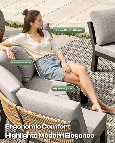 Luxury Patio Furniture Set for 10 People, view 7