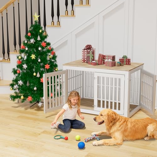 48 Inch Heavy-Duty Dog Crate Furniture, view 3