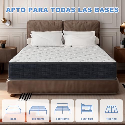10 Inch Queen Hybrid Mattress in a Box, Medium Firm Memory Foam, view 4