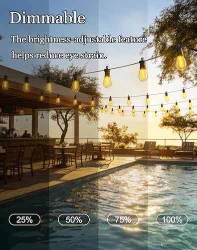 50ft-Solar-Powered-Lights-Outdoor-Waterproof-String, view 5