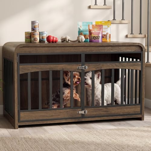 39.4" Dog Crate Furniture, Wooden Dog Cage for Small & Medium Dog, view 8